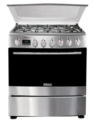 Estufa de piso a gas natural/lp Koblenz 76 cm KZ.EST.BERNA.FRYER de 6 quemadores