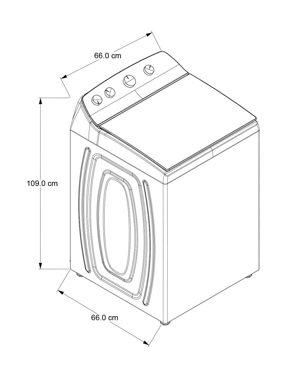 Lavadora Whirlpool 24 kg automática carga superior C8MWTW2424WPM-J