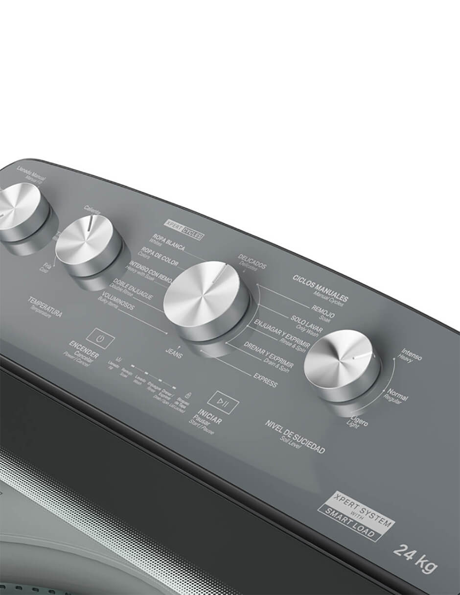 Lavadora Whirlpool 24 kg automática carga superior C8MWTW2424WPM-J