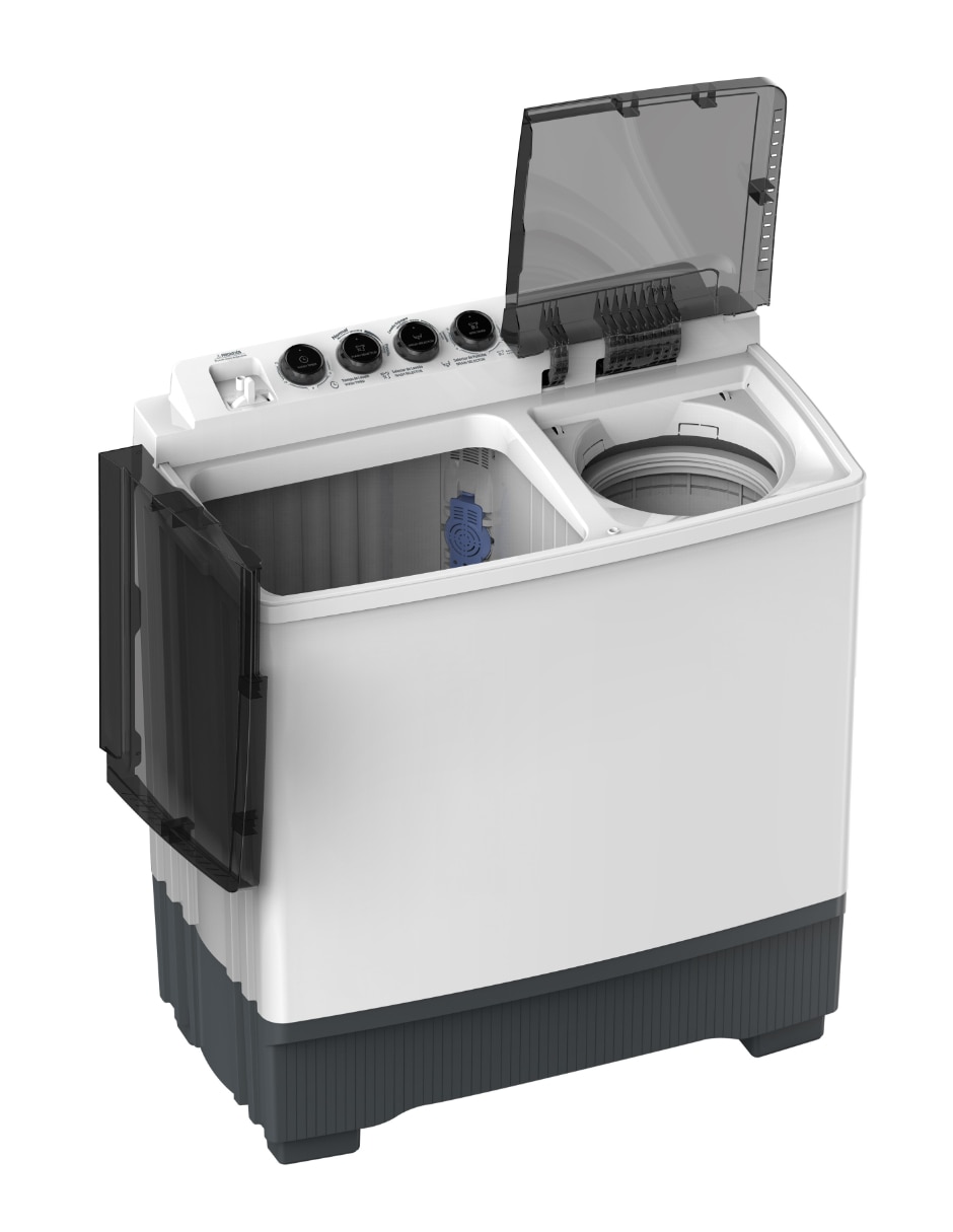 Lavadora doble tina 22 kg semiautom‡tica carga superior mt100w220/w-mx 10