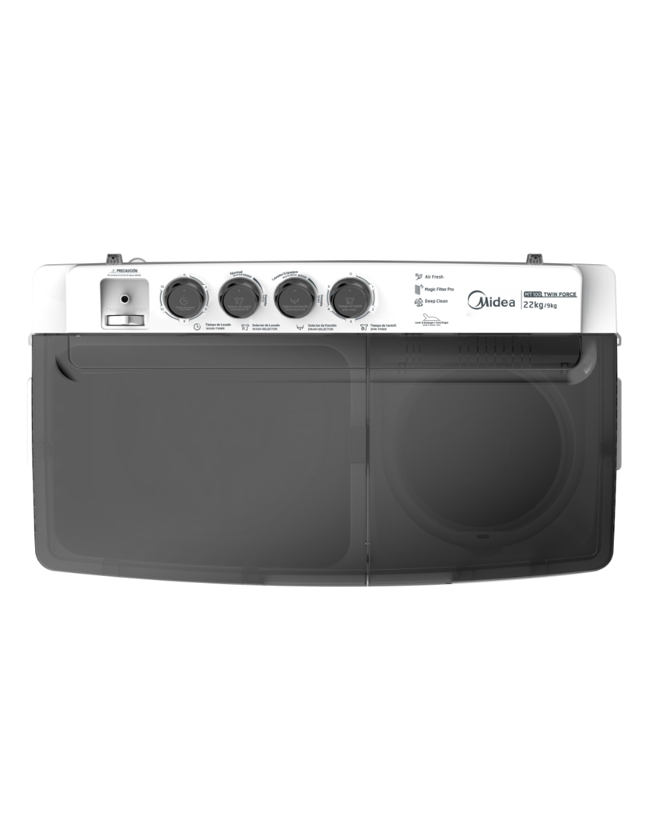 Lavadora doble tina 22 kg semiautom‡tica carga superior mt100w220/w-mx 11