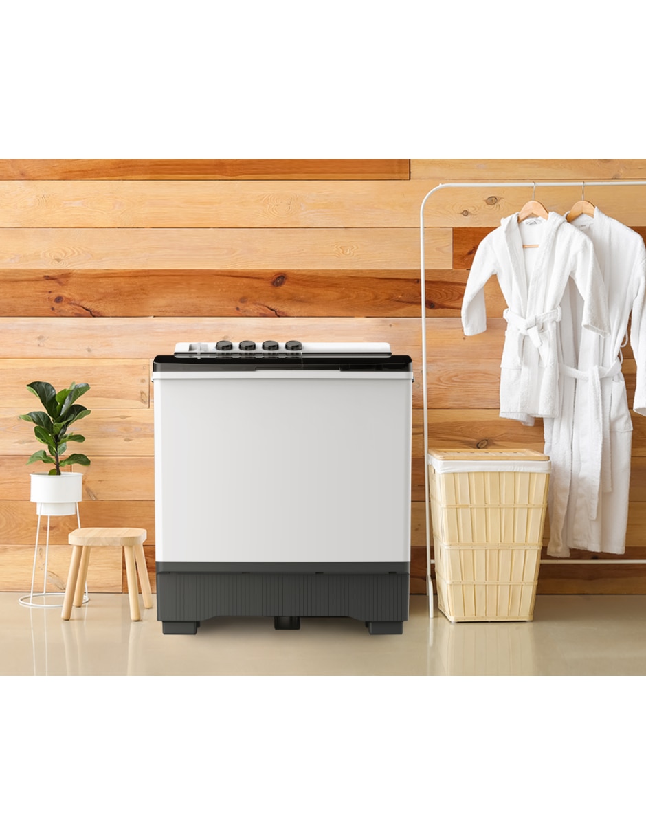 Lavadora doble tina 22 kg semiautom‡tica carga superior mt100w220/w-mx 12