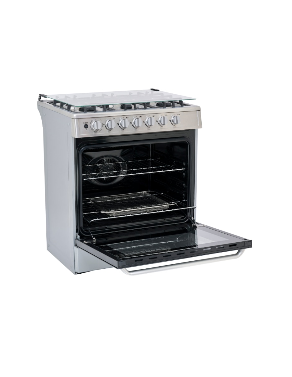Estufa de piso Xtreme Chef Air 76.7 cm MGS30FS1LEAMSS de 6 quemadores