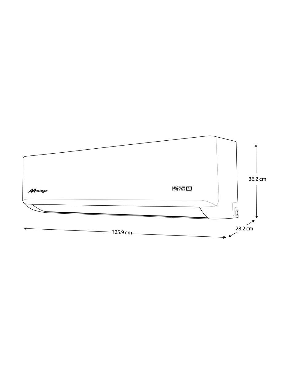 Aire acondicionado mini split inverter Mirage frío y calor 36000 BTU SETCMC361V 230 V