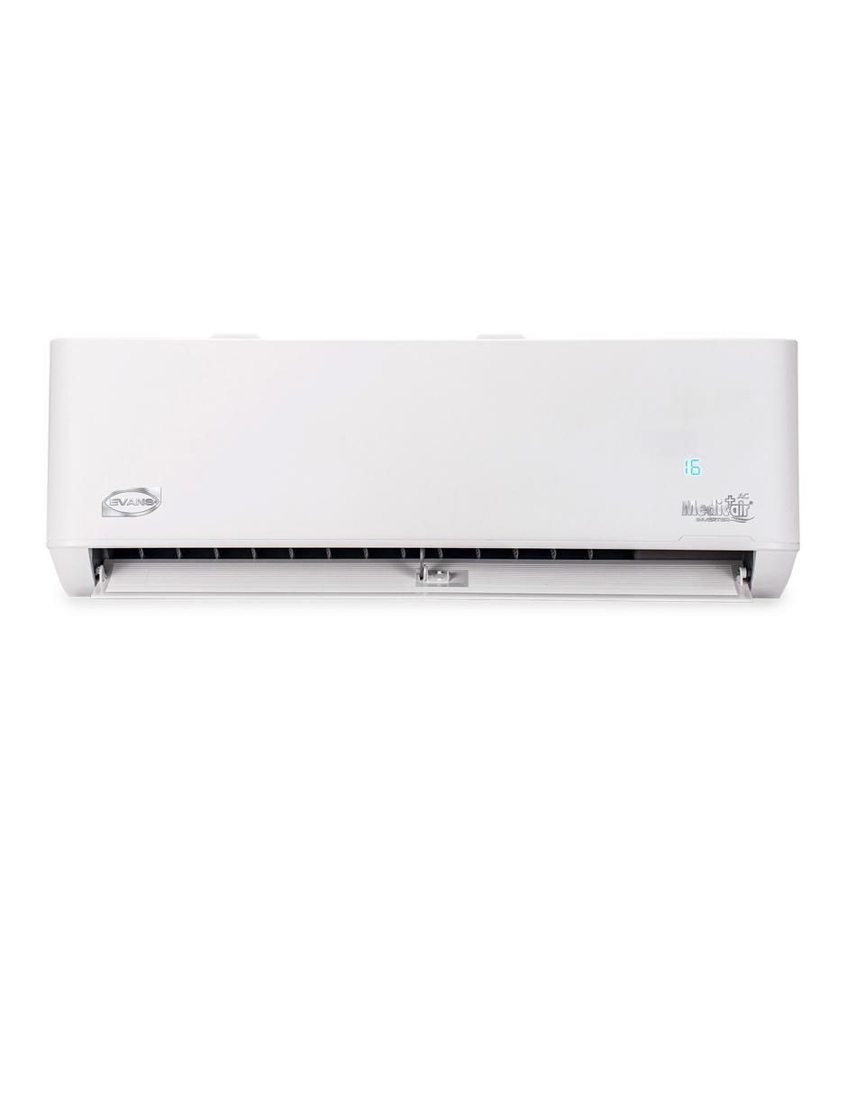 Aire acondicionado mini split inverter Evans Frío y calor 12000 BTU AC-MSI-1T115-17D 115 V