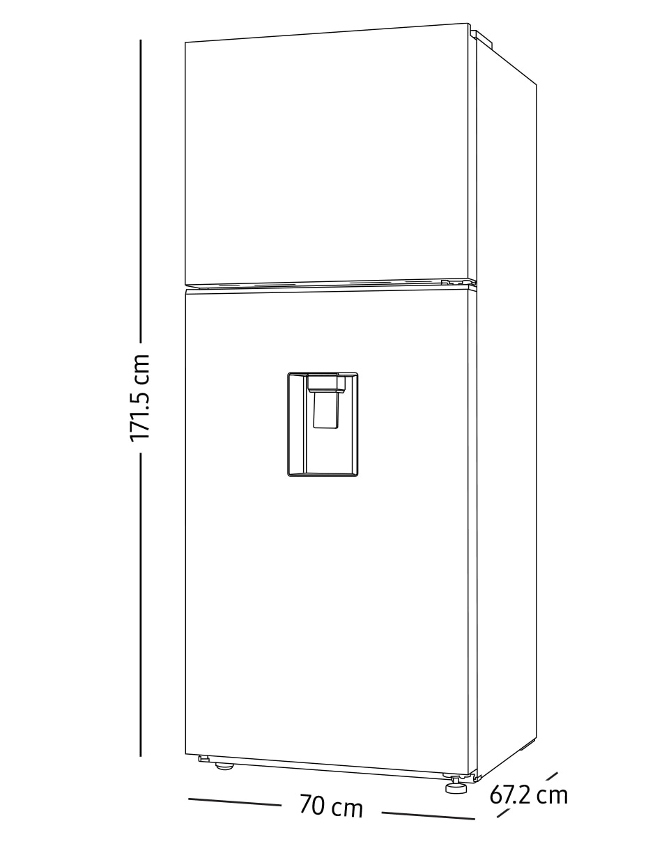 Refrigerador top mount Samsung 14 pies cúbicos inverter y no frost RT38DG6734S9EM