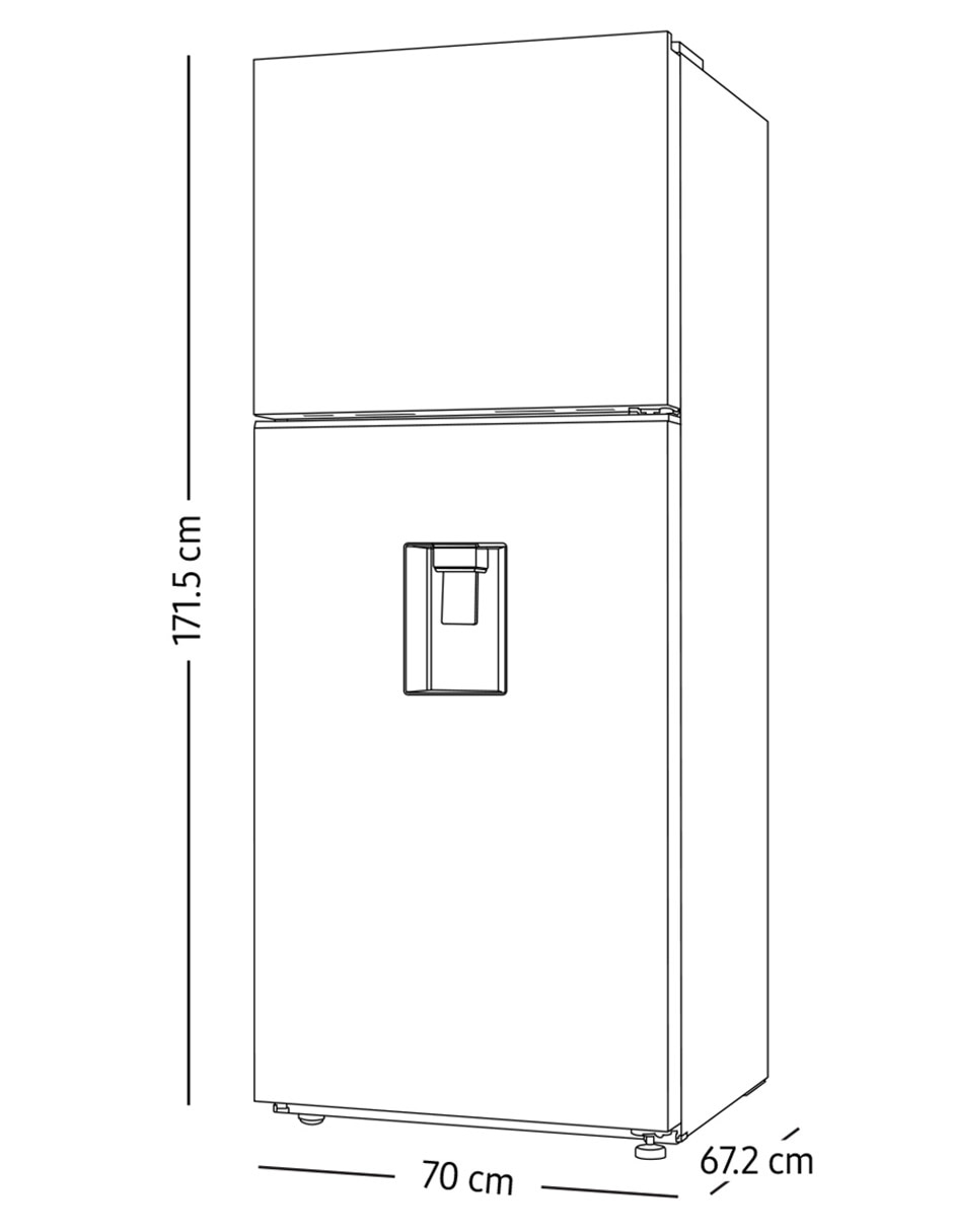Refrigerador top mount 14 pies cúbicos inverter y no frost RT38DG6734S9EM 8