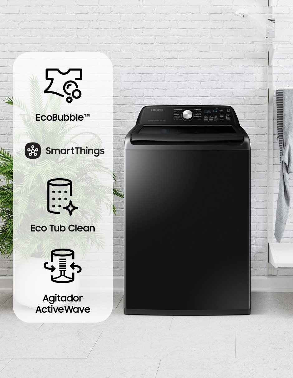 Lavadora Samsung automática carga superior WA22C3544GVAX