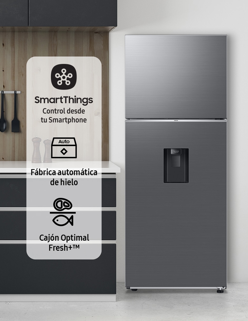 Refrigerador Top mount 15 pies cúbicos inverter y fábrica de hielos Rt42dg6774s9em 8
