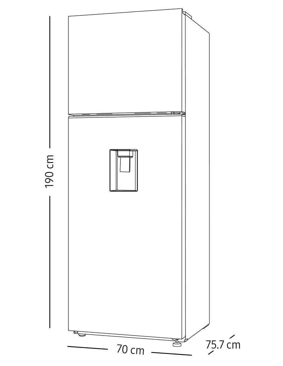 Refrigerador Top mount 19 pies cúbicos tecnología inverter y fábrica de hielos RT53DG6758S9EM 12