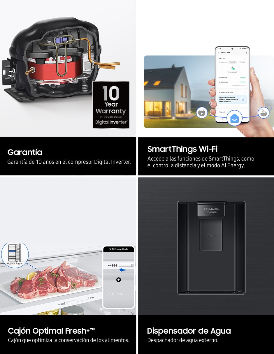 Refrigerador Top mount 19 pies cúbicos tecnología inverter y fábrica de hielos RT53DG6758S9EM 10