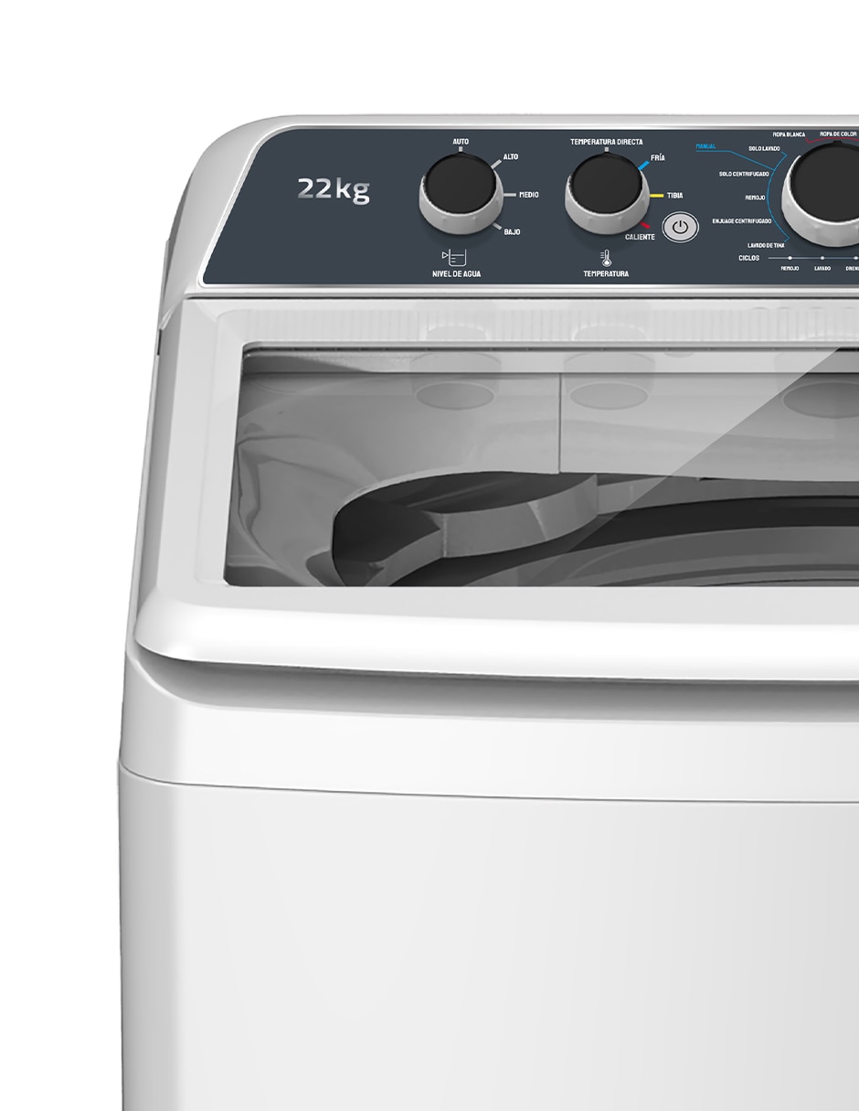 Lavadora Mirage 22 kg automática carga superior LMA022G