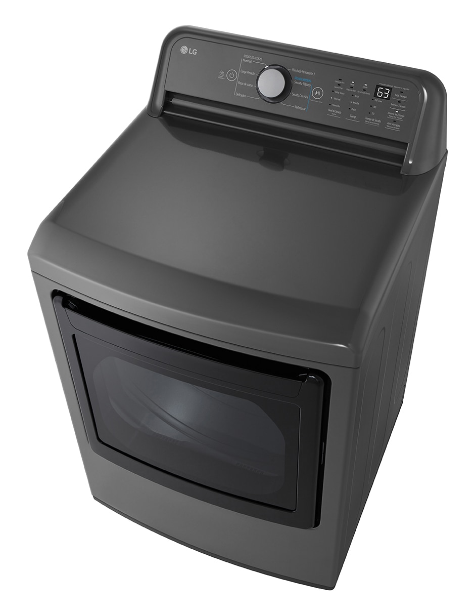 Secadora de gas natural/lp LG de 26 kg con 8 ciclos DT25MTGK.ABMELAT