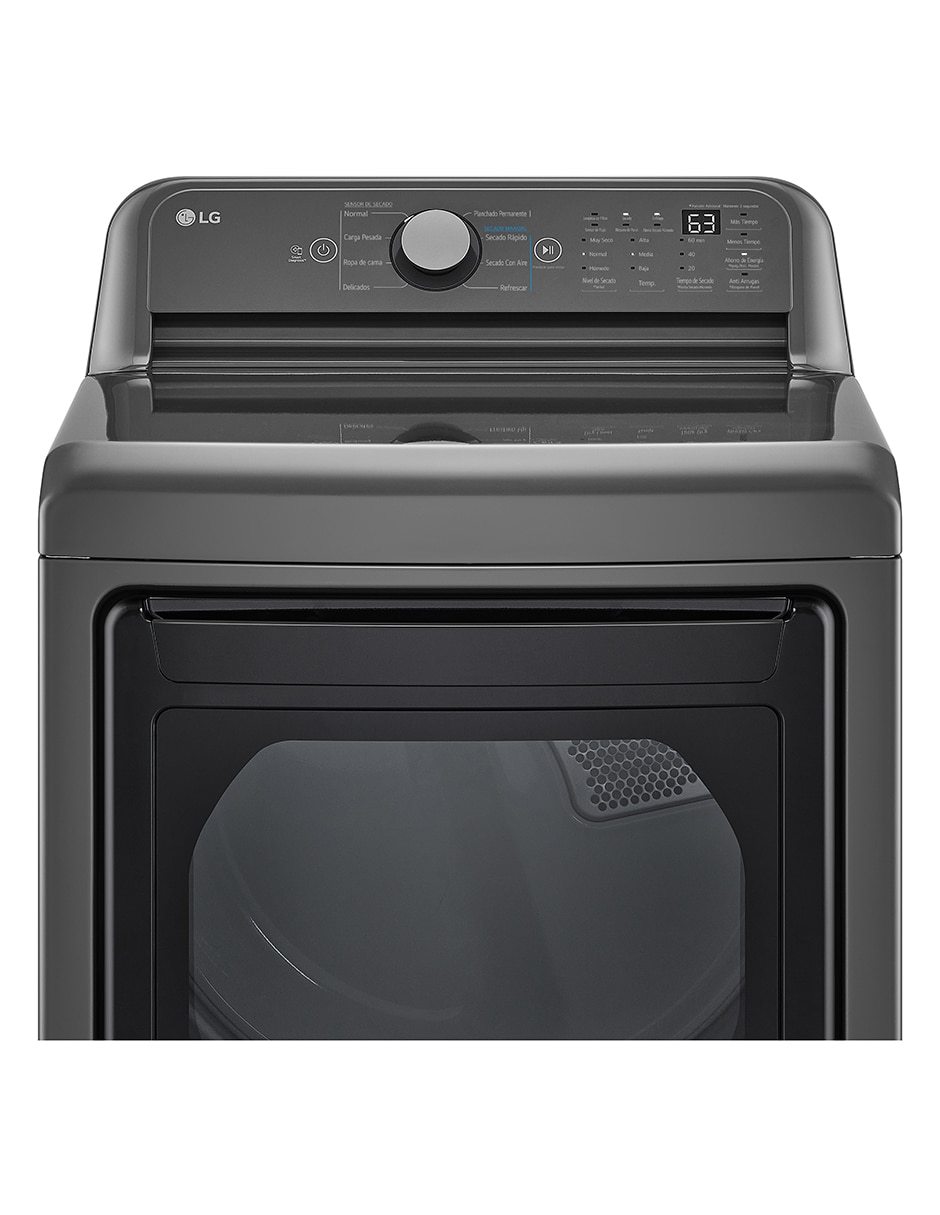 Secadora de gas natural/lp LG de 26 kg con 8 ciclos DT25MTGK.ABMELAT