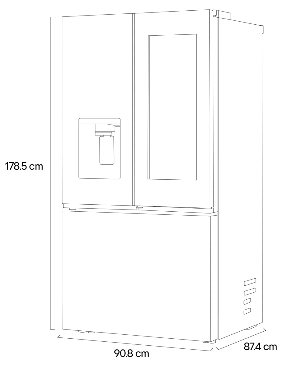Refrigerador top mount LG 31 pies cúbicos no frost GM89SXD.ASBFMXM