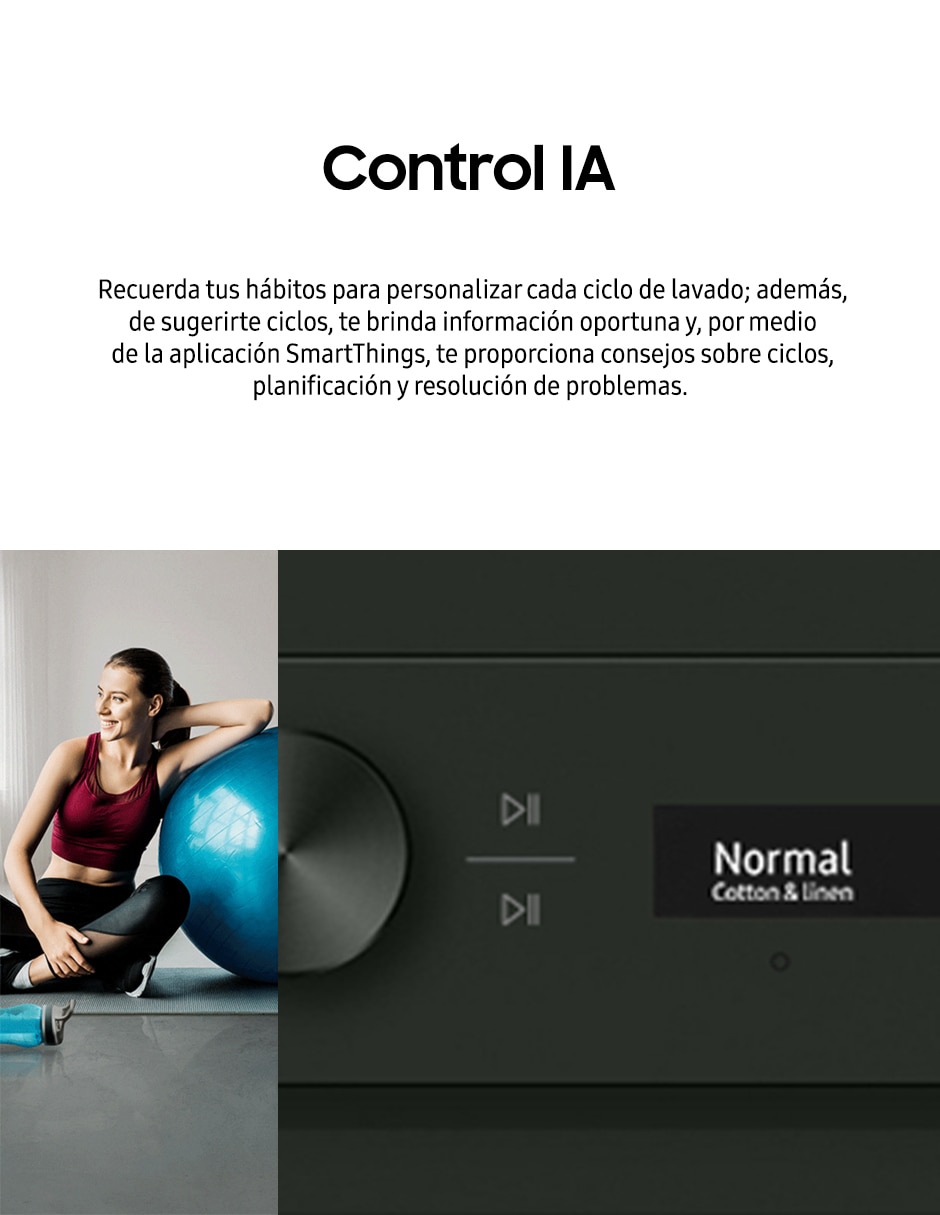 Centro de lavado Samsung gas/eléctrico 22 kg F-WH22GVDVR05R