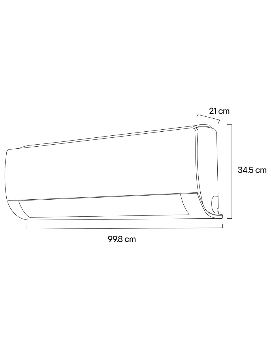 Aire acondicionado mini split Lg frío y calor 18000 BTU VX182H4 220 V