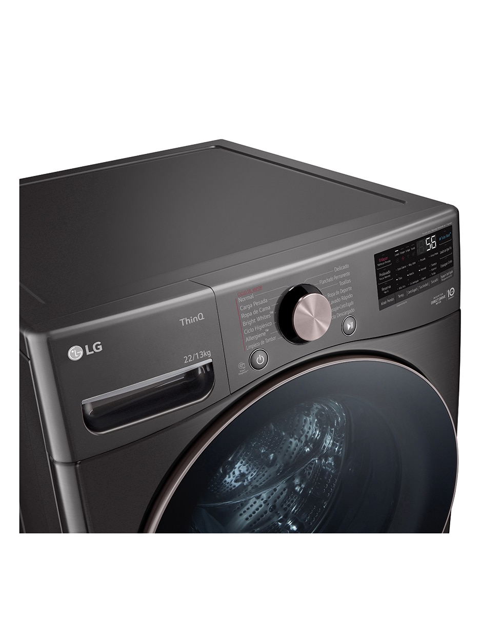Lavasecadora LG gas/eléctrica 22 kg 13 kg WD22BV2S6GR.WD300CB