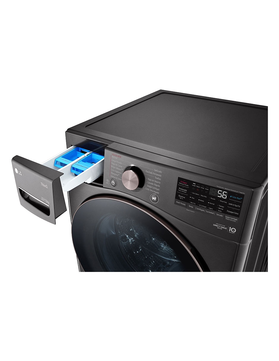 Lavasecadora LG gas/eléctrica 22 kg 13 kg WD22BV2S6GR.WD300CB