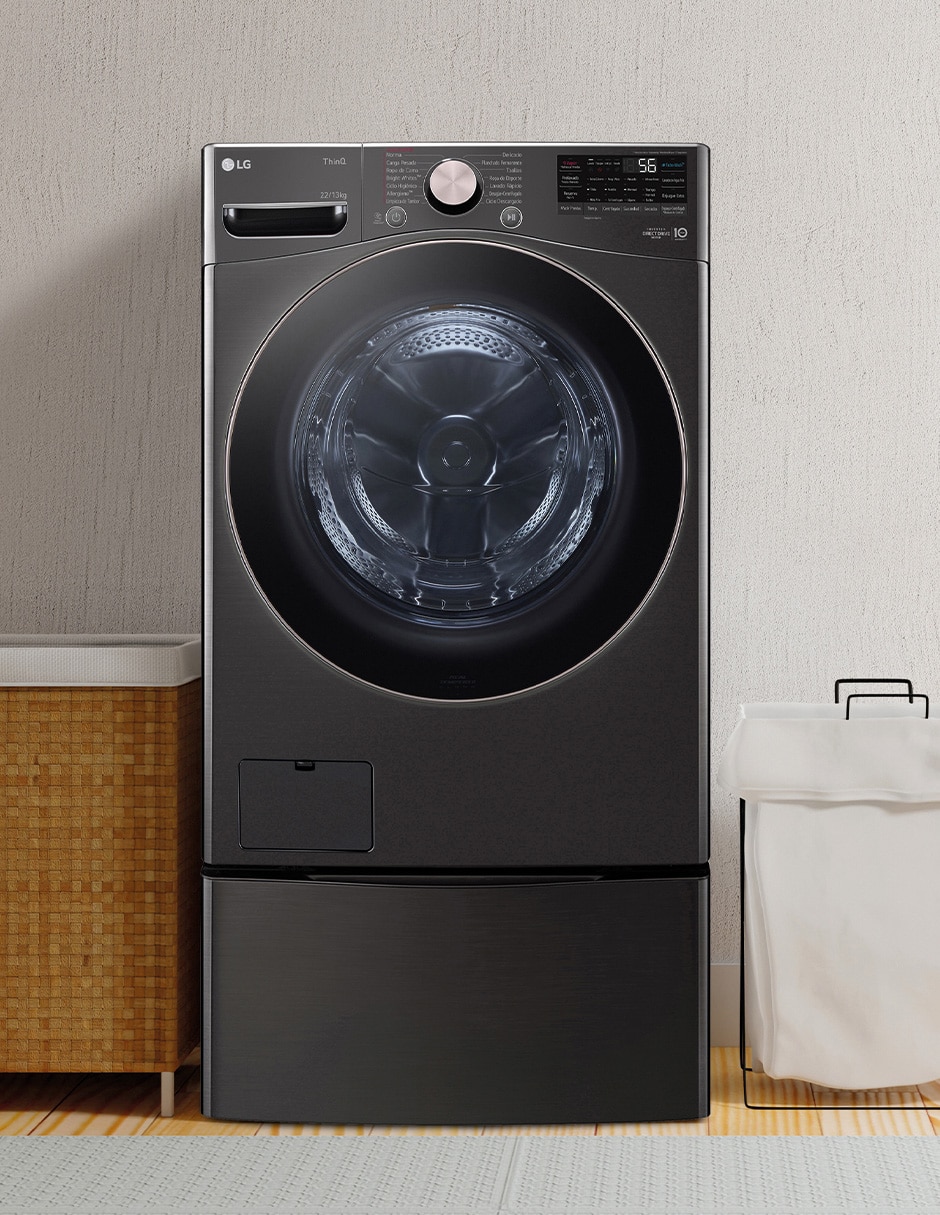 Lavasecadora LG gas/eléctrica 22 kg 13 kg WD22BV2S6GR.WD300CB