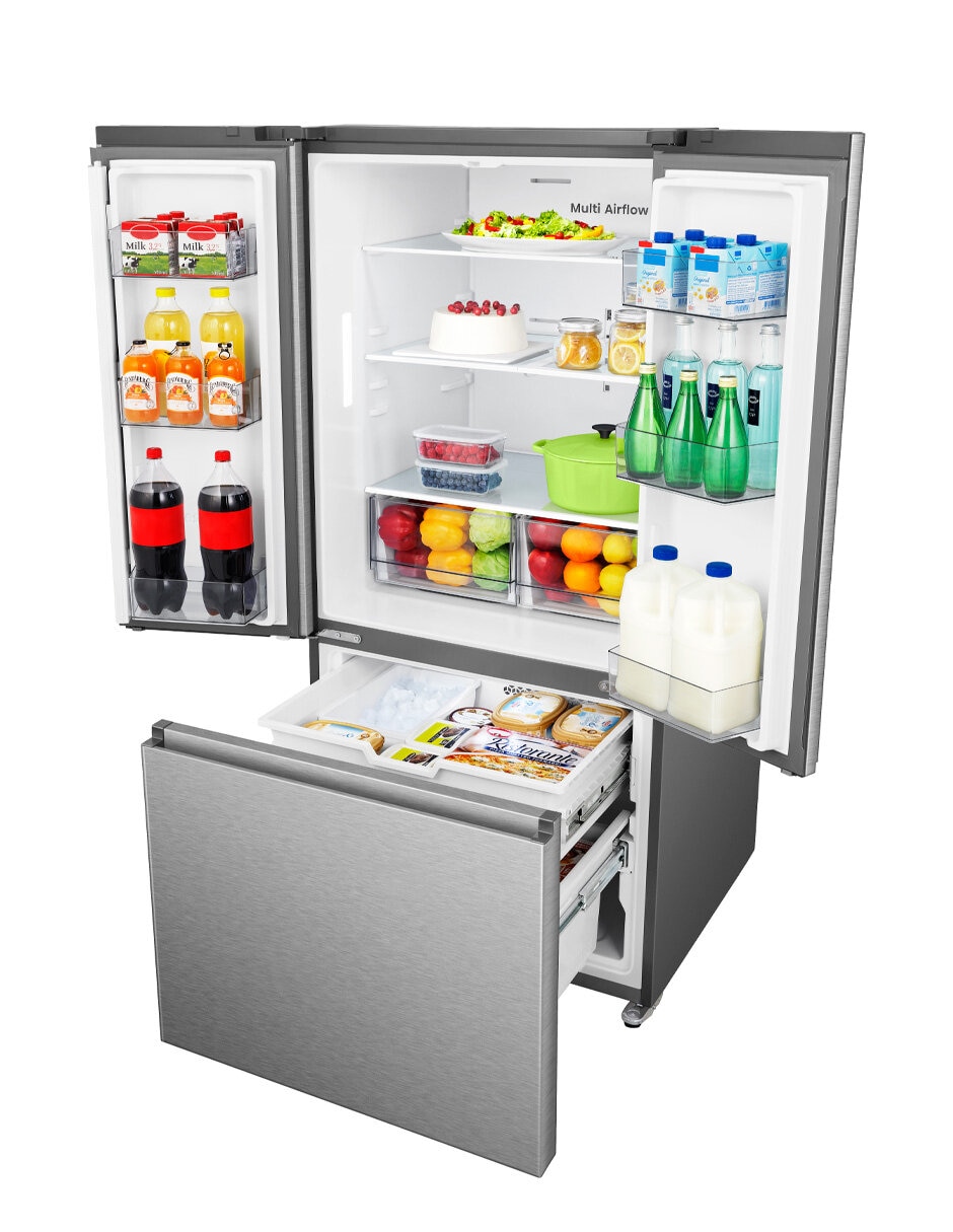 Refrigerador french door Hisense 22 pies cúbicos inverter y no frost RF22N6FCX