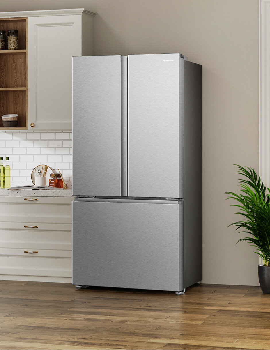 Refrigerador french door Hisense 22 pies cúbicos inverter y no frost RF22N6FCX