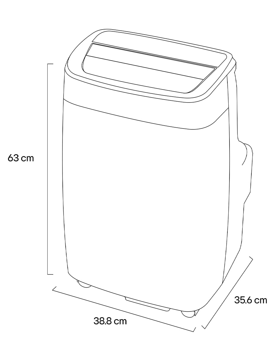 Aire acondicionado portátil Frío LP1014WC 115 V 9