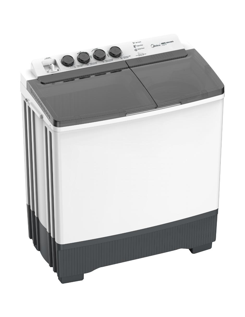 Lavadora doble tina 15 kg semiautomática carga superior mt100w150/w-mx 9