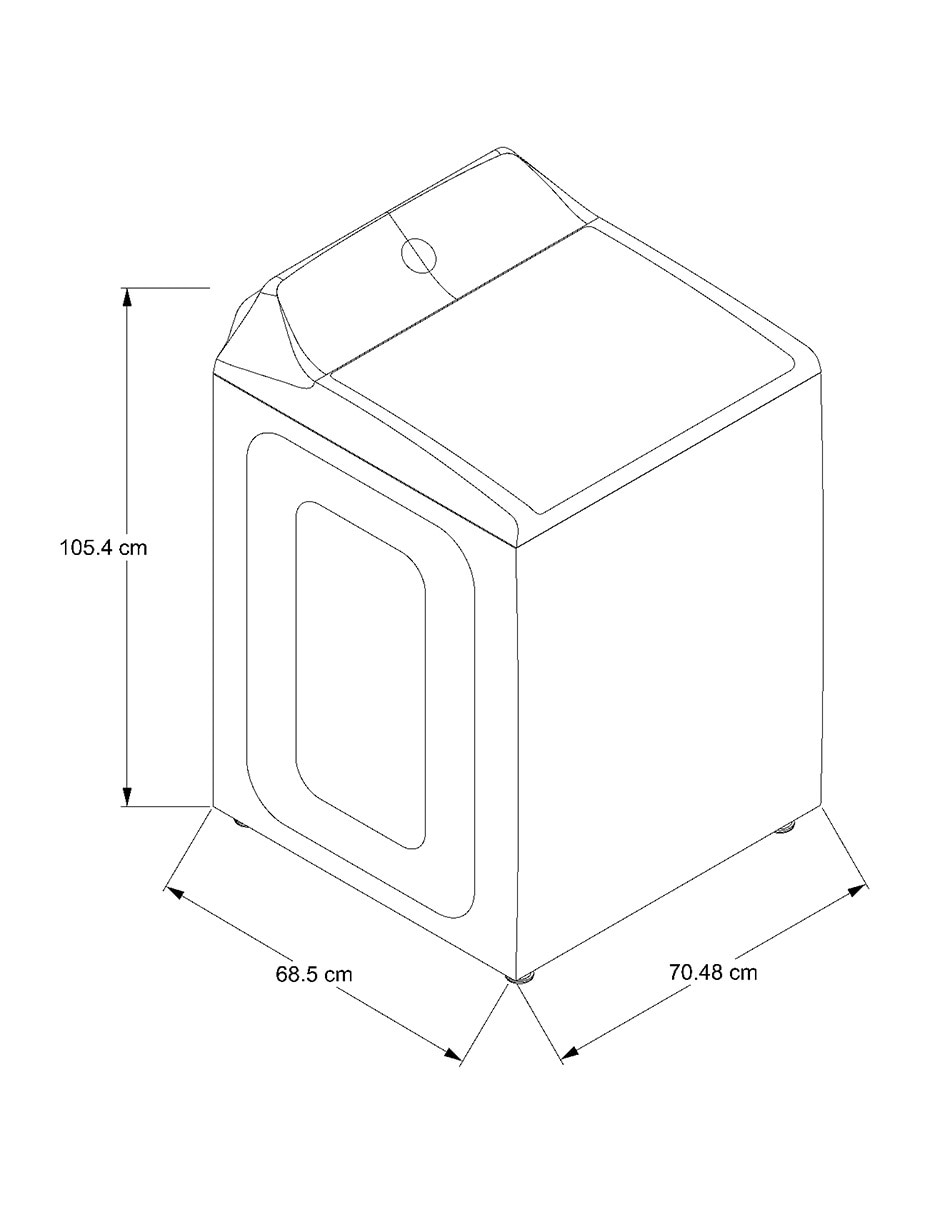 Lavadora 22 kg automática carga superior 7mwtw5057pw 13