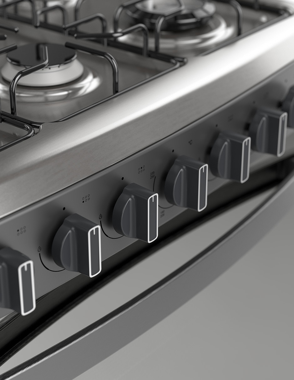 Estufa de piso a gas LP Onix 76.2 cm AFR7130G de 6 quemadores 2