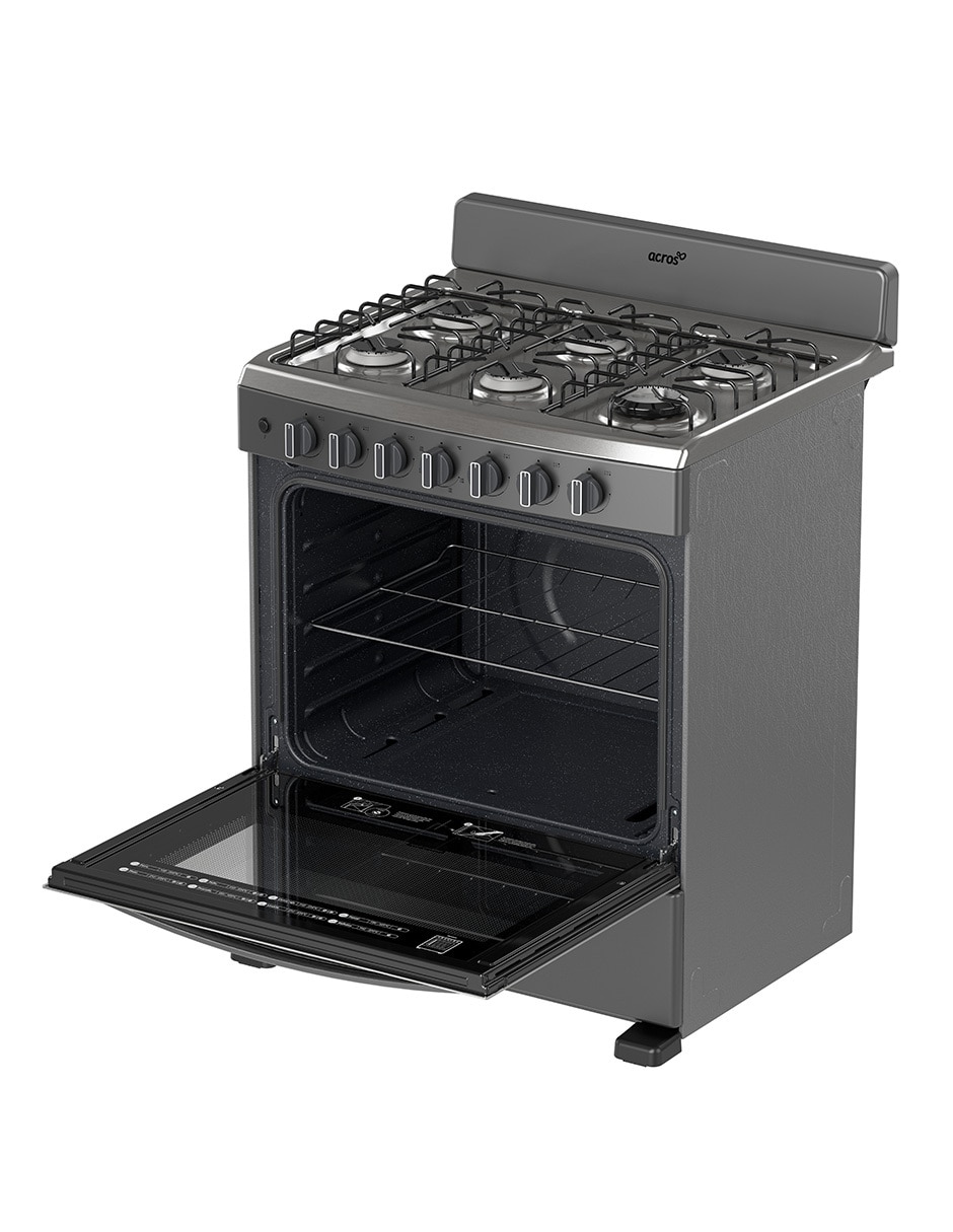 Estufa de piso a gas LP Onix 76.2 cm AFR7130G de 6 quemadores 10