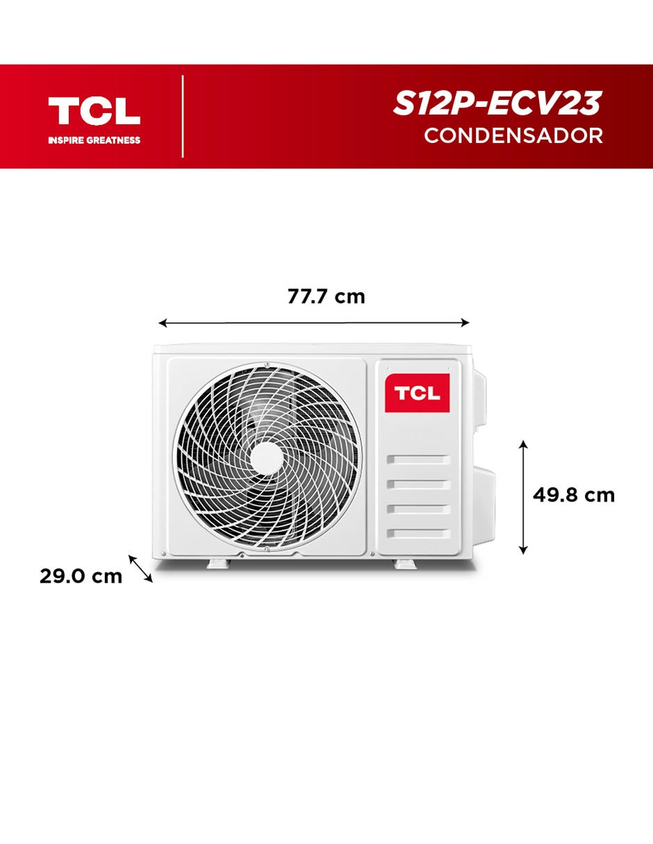Aire acondicionado mini split inverter Elite Inverter frío 12000 BTU S12P-ECV23 220 V 5