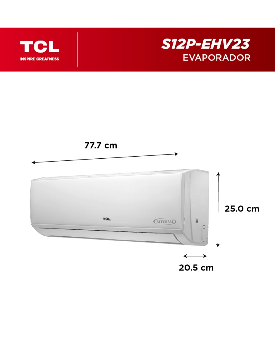 Aire acondicionado mini split inverter Elite Inverter frío y calor 12000 BTU S12P-EHV23 220 V 5