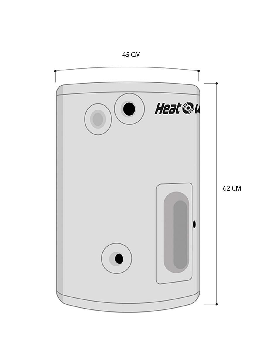 Calentador de depósito Heat Wave HWET152 15 L eléctrico