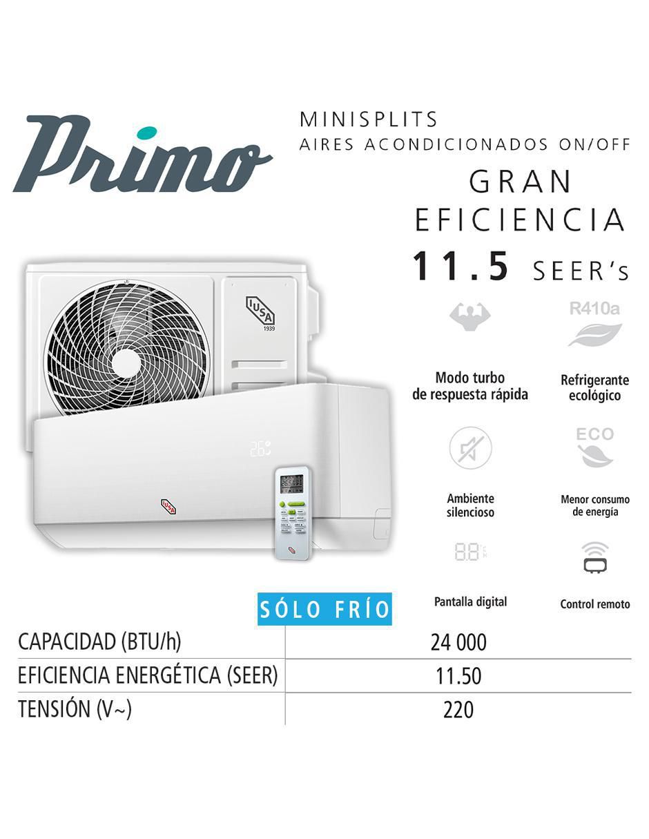 Aire acondicionado mini split Frío 24000 BTU 269198 220 V 4