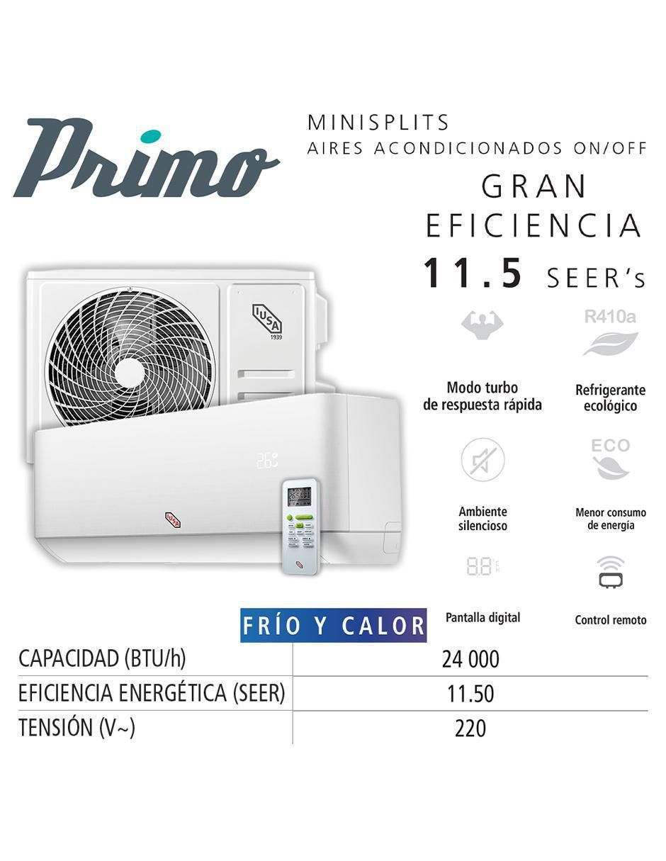 Aire acondicionado mini split Frío y calor 24000 BTU 269199 220 V