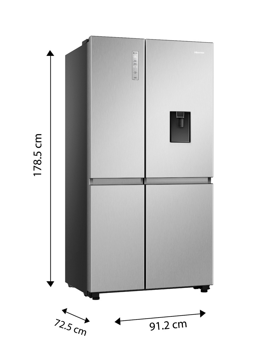 Refrigerador dúplex Hisense 22 pies cúbicos inverter y no frost RS22N6GCX