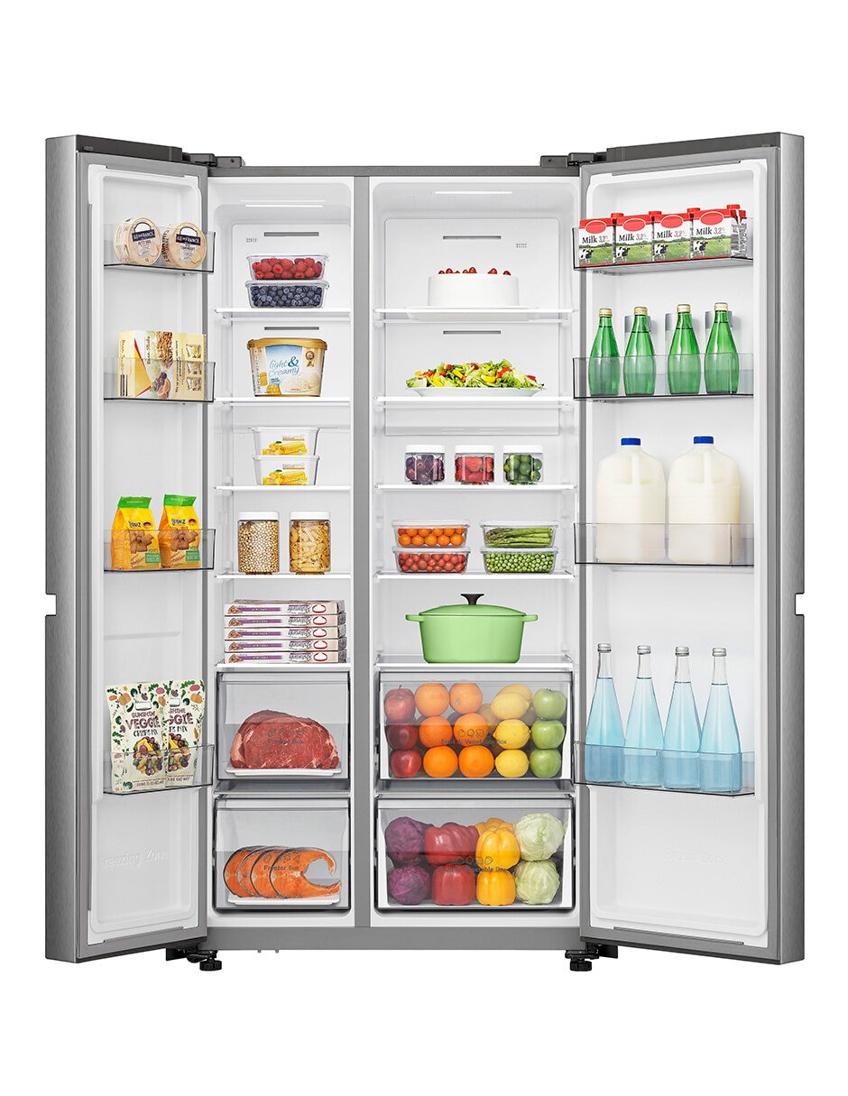 Refrigerador dúplex Hisense 22 pies cúbicos inverter y no frost RS22N6GCX
