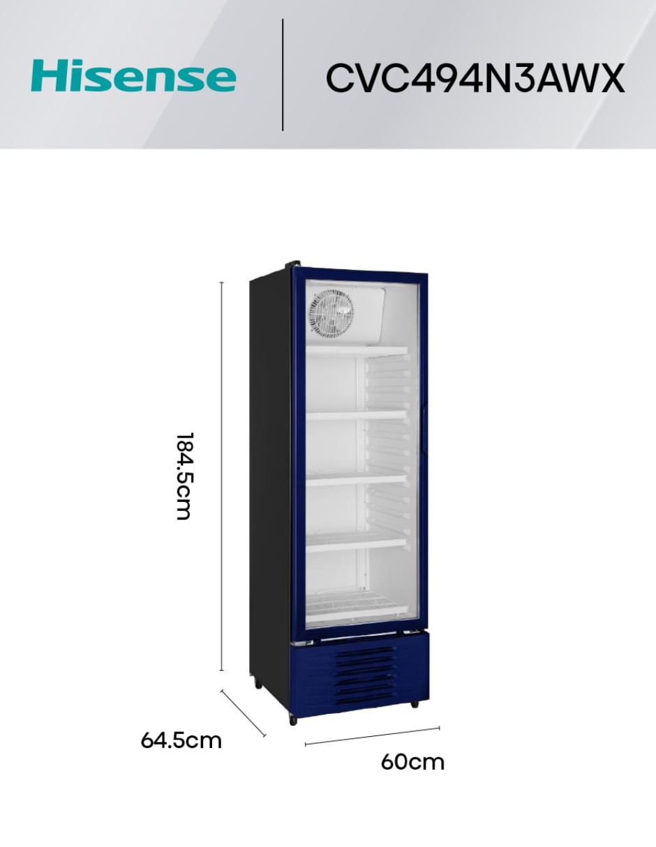 Refrigerador unipuerta 9 pies cúbicos no frost CVC494N3AWX 7