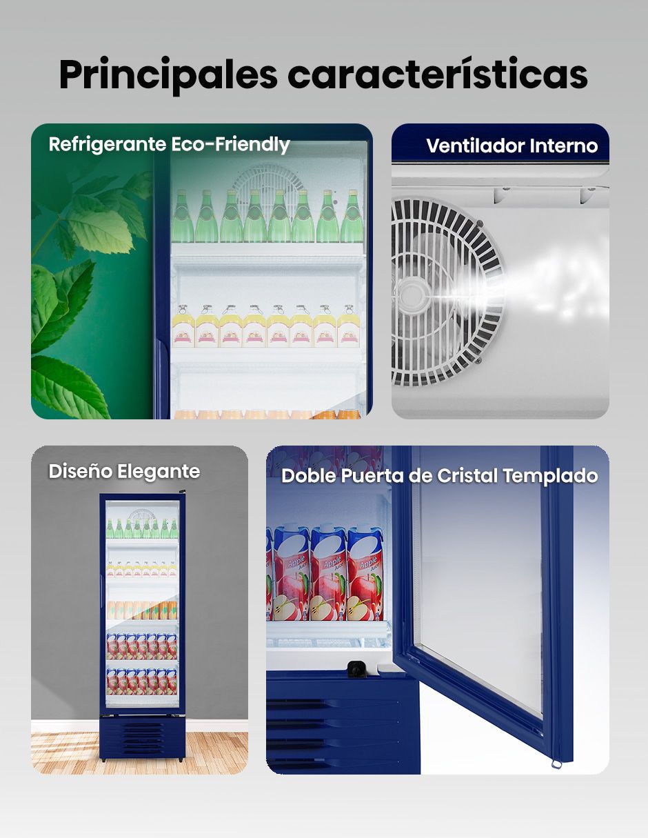 Refrigerador unipuerta Hisense 9 pies cúbicos no frost CVC494N3AWX