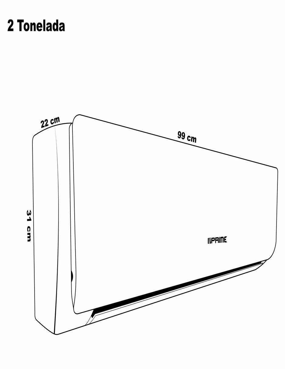 Aire acondicionado mini split inverter Prime Frío y calor 18000 BTU EMPRN242-R3 220 V
