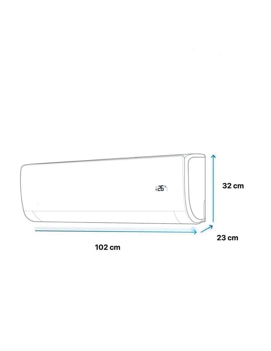 Aire acondicionado mini split United Appliance Frío 24000 BTU UAWC24-DN3C3 220 V