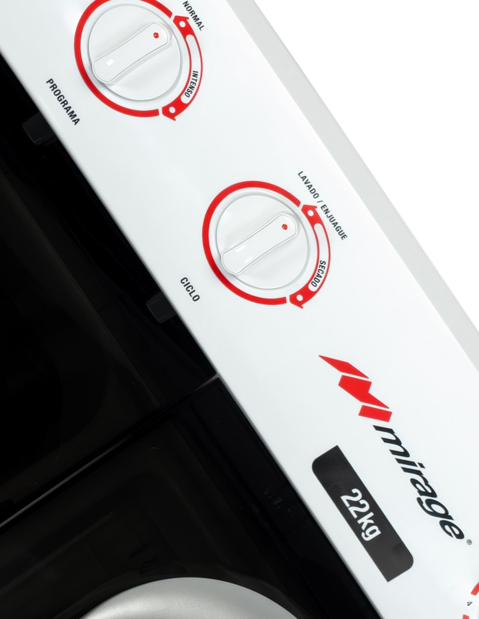 Lavadora doble tina 22 kg semiautomática carga superior LAV 4