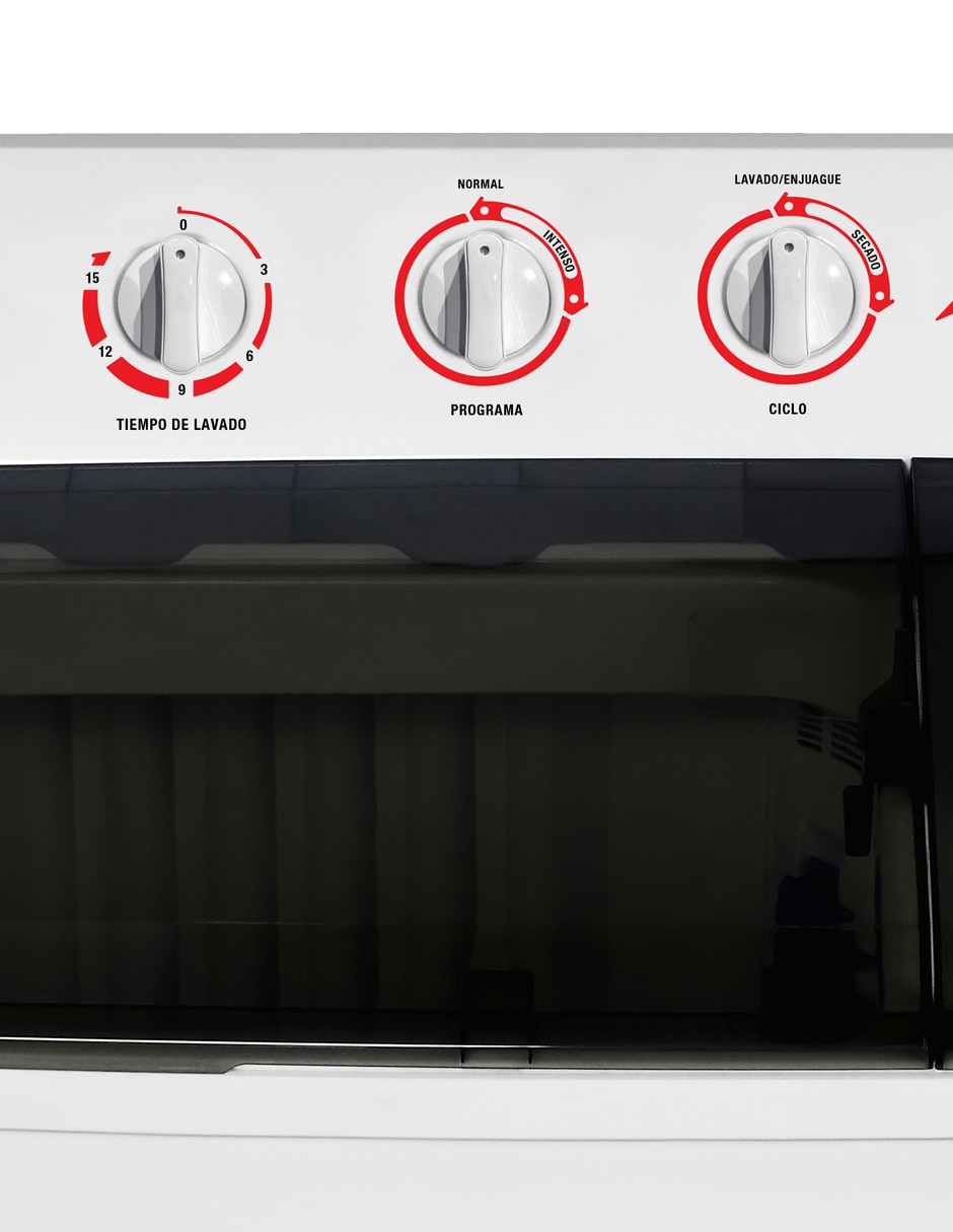 Lavadora doble tina 22 kg semiautomática carga superior LAV 6