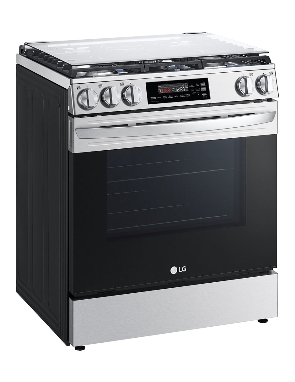 Estufa de piso a gas lp Lg 75.88 cm LRGL5844S de 5 quemadores