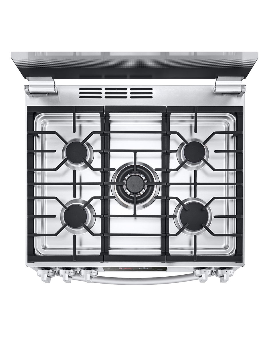 Estufa de piso a gas lp Lg 75.88 cm LRGL5844S de 5 quemadores