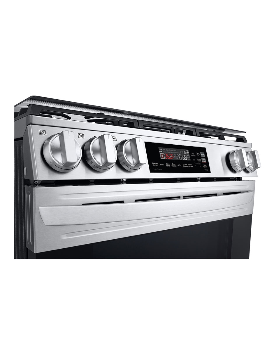 Estufa de piso a gas lp Lg 75.88 cm LRGL5844S de 5 quemadores