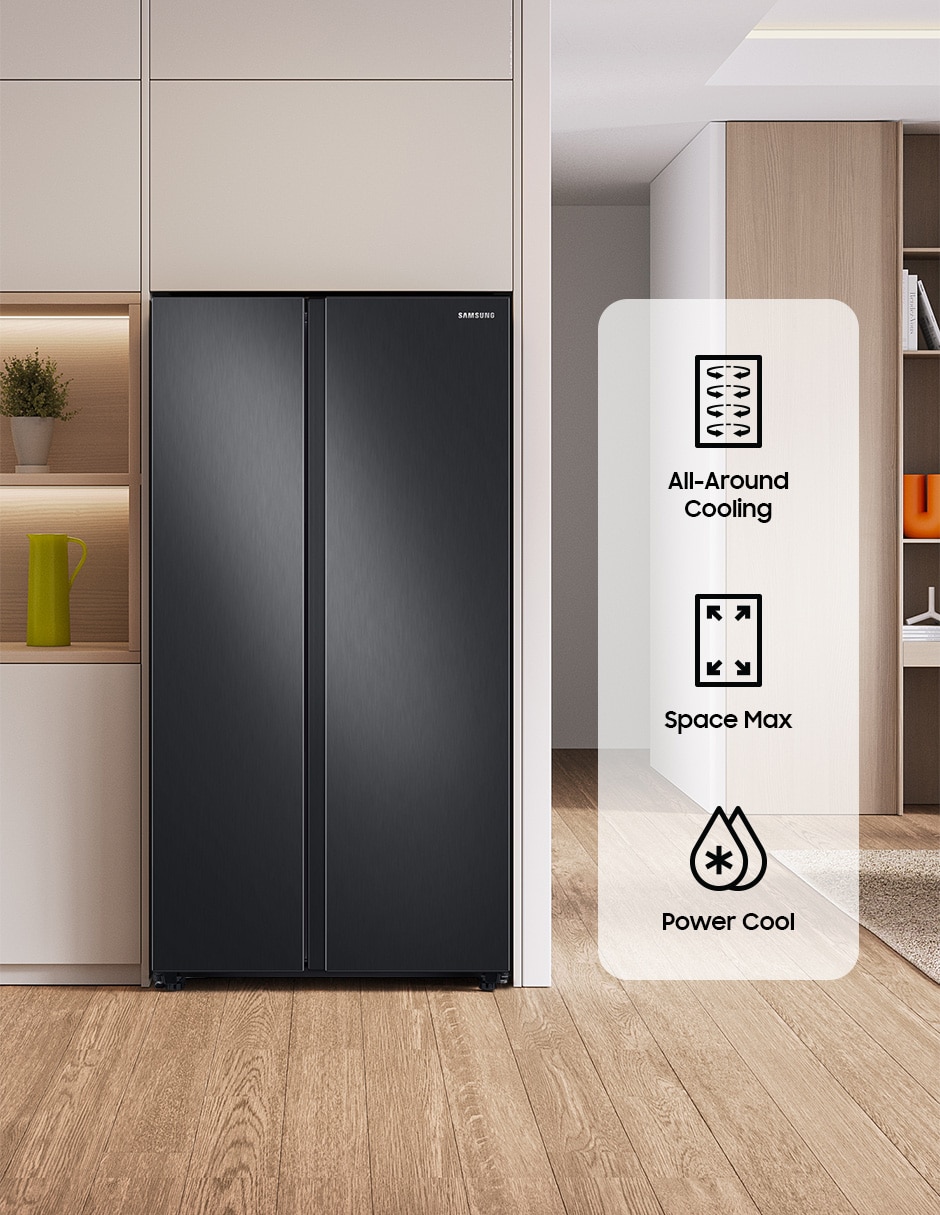 Refrigerador dúplex Samsung 28 pies cúbicos inverter y no frost y fábrica de hielo RS28T5B00B1/EM