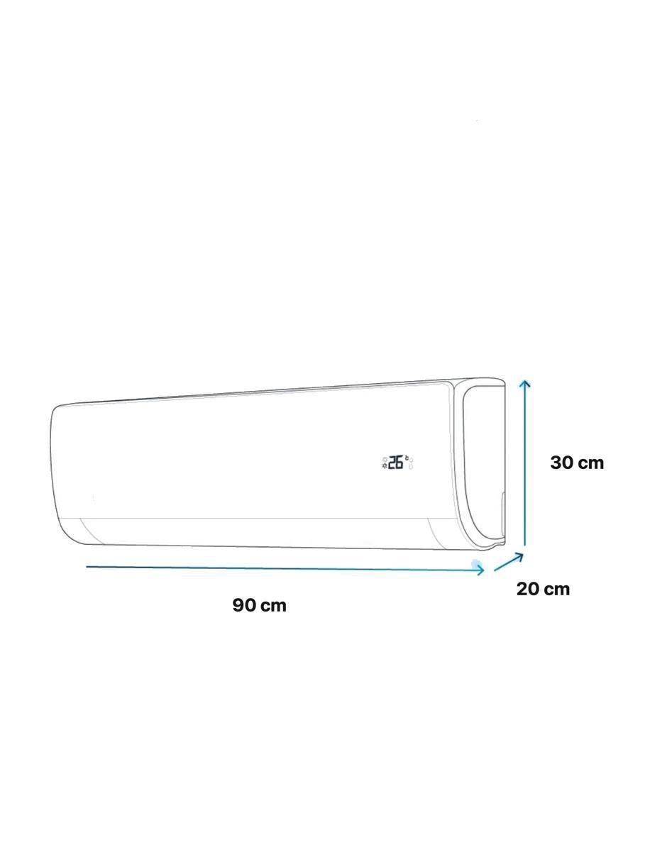 Aire acondicionado mini split inverter Evans 12000 BTU AC-MSI-1T-24D 220 V