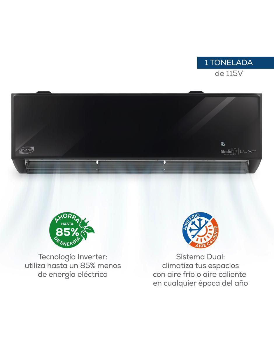Aire acondicionado mini split inverter Evans 12000 BTU AC-MSI-1T-24D 220 V
